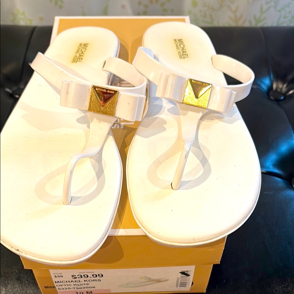 Michael Kors White Sandals